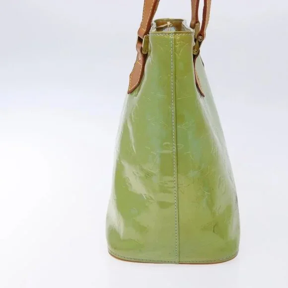 LOUIS VUITTON Monogram Vernis Houston Hand Bag Baby Blue M91005 LV Auth ep10362 - Picture 4 of 16